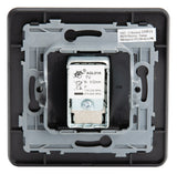 Prise TV complète - Ø9,52mm - métal Noir brossé - Kouro - Zenitech