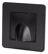 Plaque sortie de Câble 16A complète - métal Noir brossé - Kouro - Zenitech