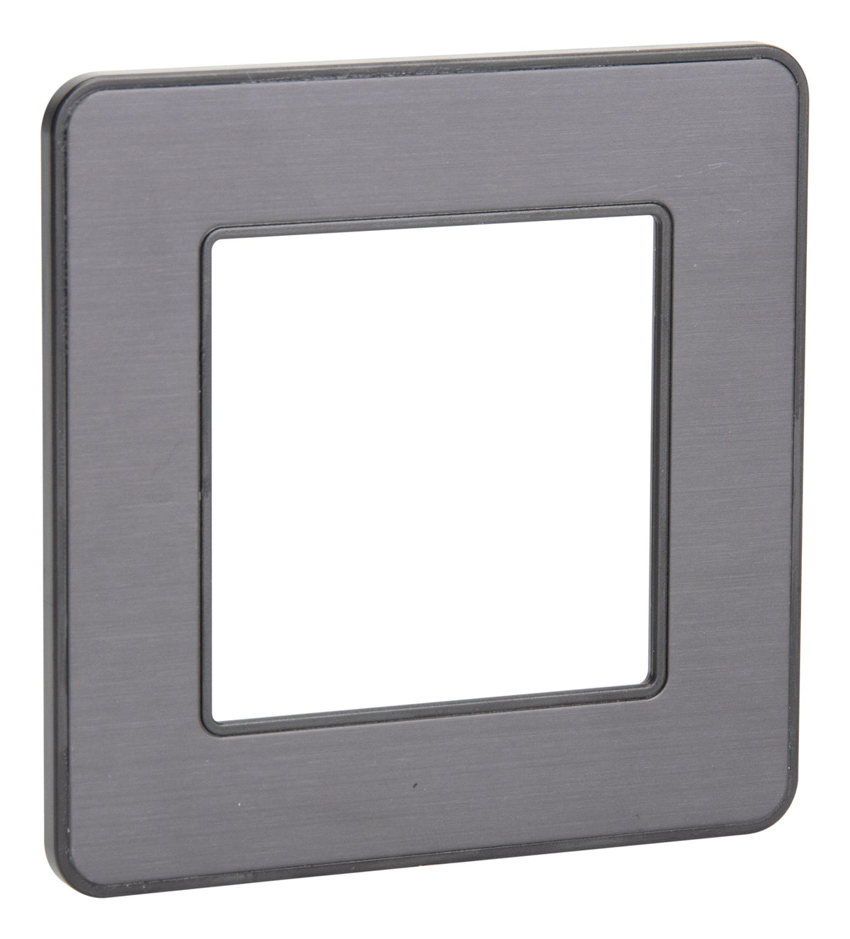 Plaque de finition simple - métal Noir - Kouro - Zenitech
