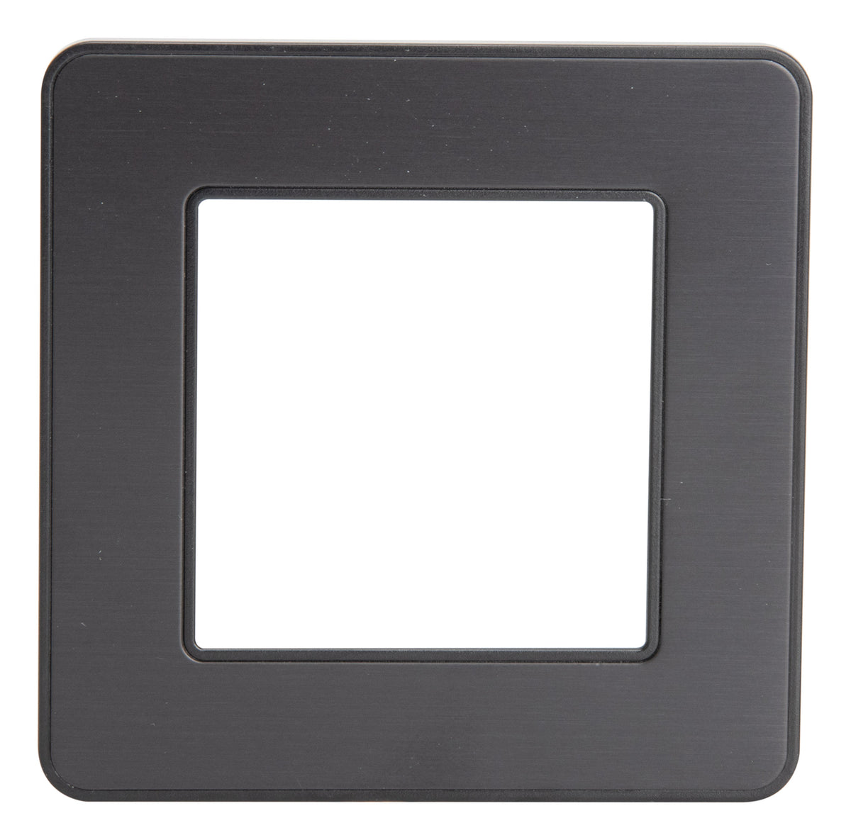 Plaque de finition simple - métal Noir - Kouro - Zenitech