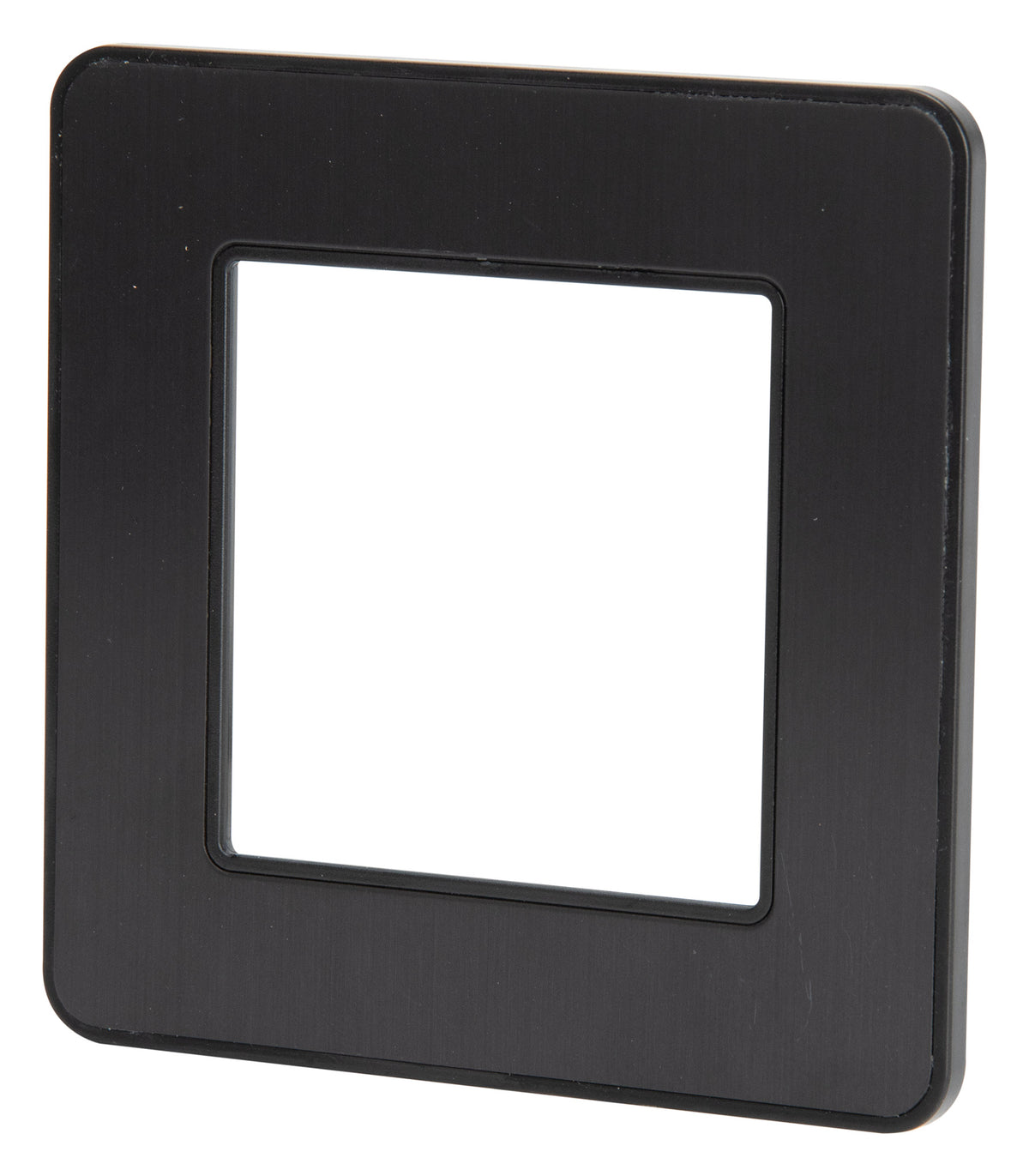 Plaque de finition simple - métal Noir - Kouro - Zenitech