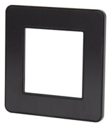 Plaque de finition simple - métal Noir - Kouro - Zenitech