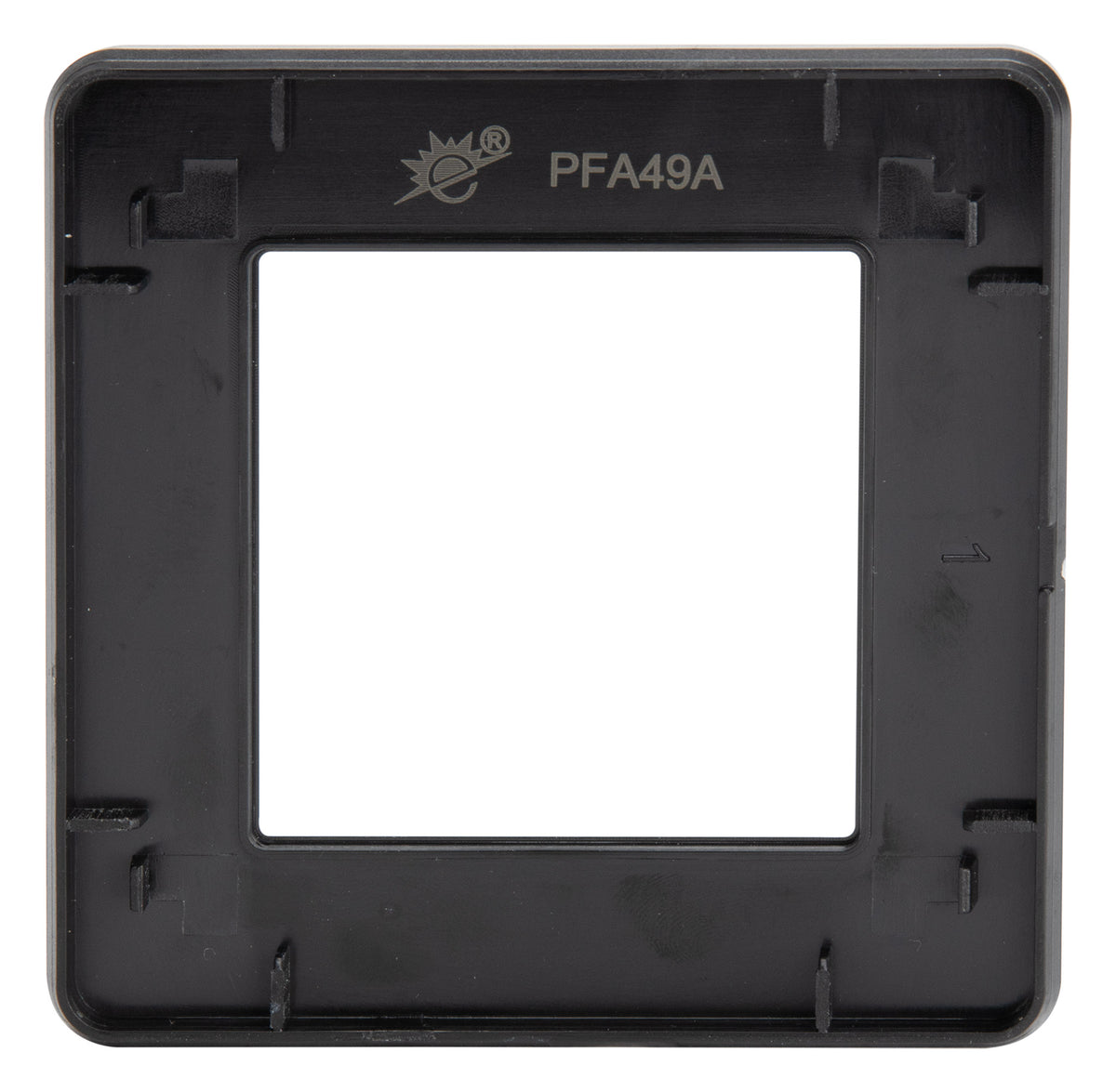 Plaque de finition simple - métal Noir - Kouro - Zenitech