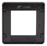 Plaque de finition simple - métal Noir - Kouro - Zenitech