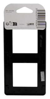 Plaque de finition double - métal Noir - Kouro - Zenitech