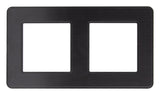 Plaque de finition double - métal Noir - Kouro - Zenitech