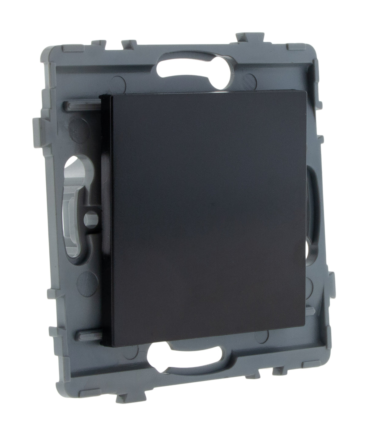 Bouton poussoir encastrable - à composer - métal Noir brossé - Kouro - Zenitech