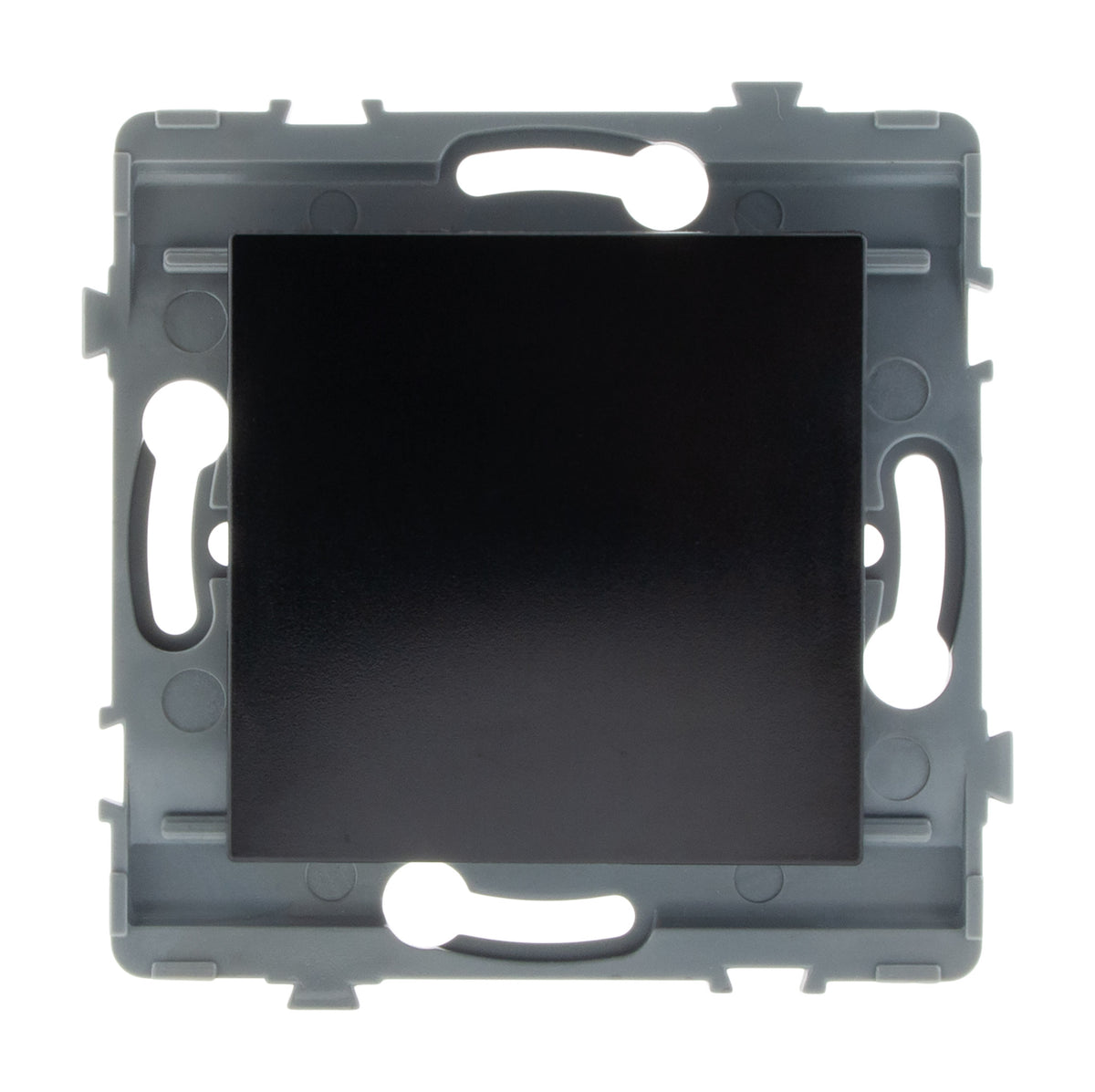 Bouton poussoir encastrable - à composer - métal Noir brossé - Kouro - Zenitech