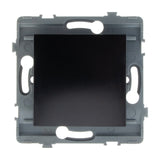 Bouton poussoir encastrable - à composer - métal Noir brossé - Kouro - Zenitech