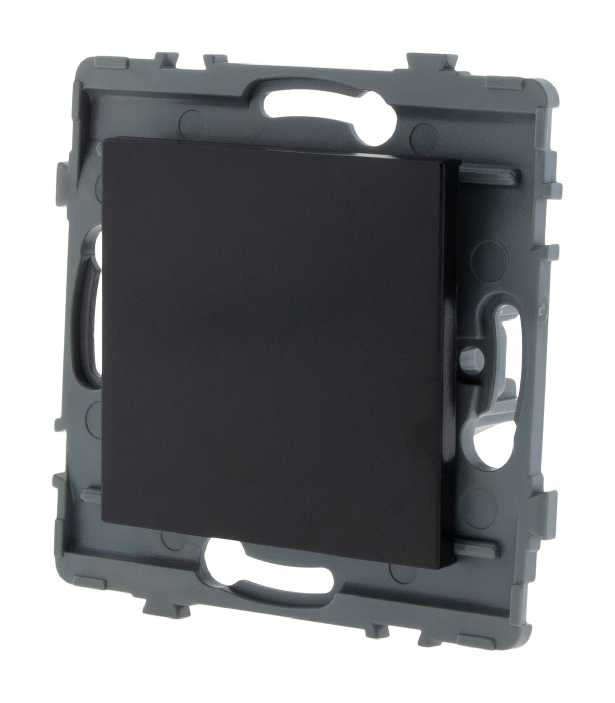 Bouton poussoir encastrable - à composer - métal Noir brossé - Kouro - Zenitech