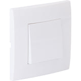 Va et vient encastré + plaque de finition Kalya - Blanc - Zenitech