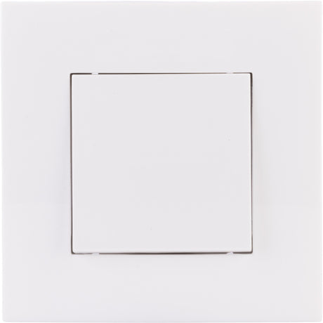 Va et vient encastré + plaque de finition Kalya - Blanc - Zenitech