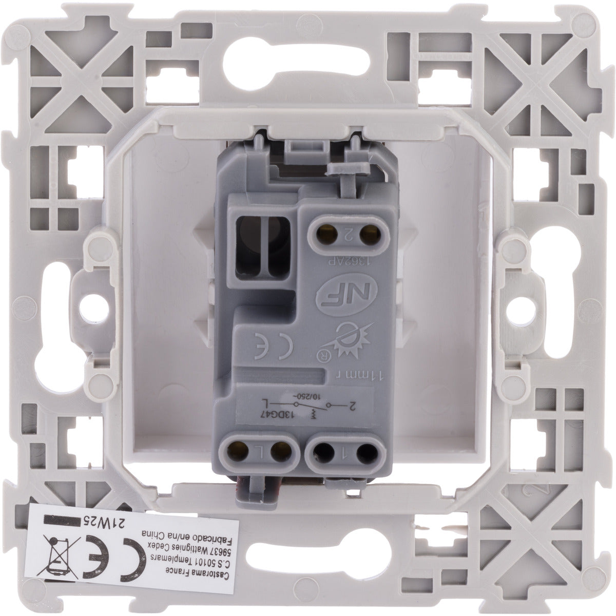 Bouton poussoir encastré Kalya - Zenitech