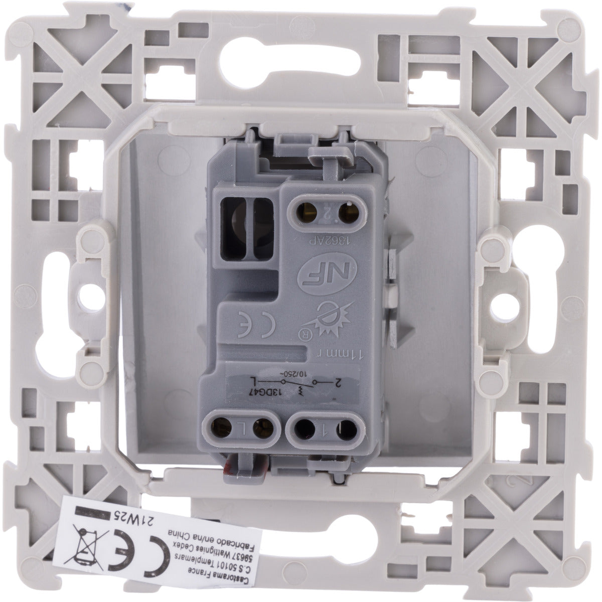 Bouton poussoir encastré Kalya - Zenitech