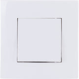 Bouton poussoir encastré + plaque de finition Kalya - Blanc - Zenitech