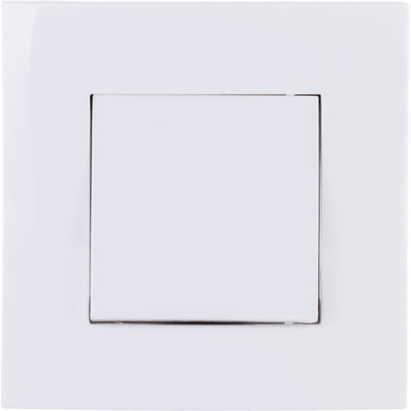 Bouton poussoir encastré + plaque de finition Kalya - Blanc - Zenitech