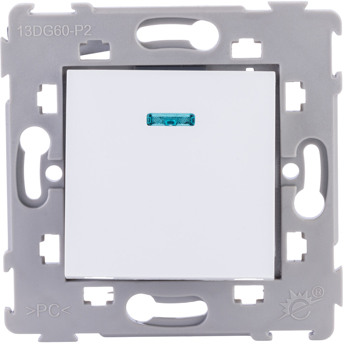 Bouton poussoir à voyant encastré Kalya - Zenitech