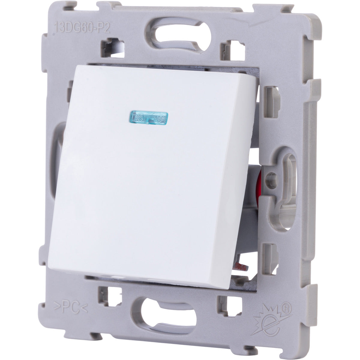 Bouton poussoir à voyant encastré Kalya - Zenitech