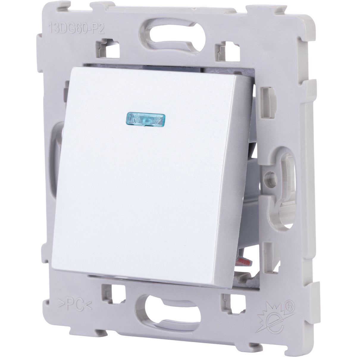 Bouton poussoir à voyant encastré Kalya - Zenitech