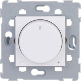 Variateur rotatif encastré Kalya - Blanc et Argent - Zenitech