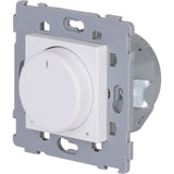 Variateur rotatif encastré Kalya - Blanc et Argent - Zenitech