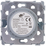 Variateur rotatif encastré Kalya - Blanc et Argent - Zenitech