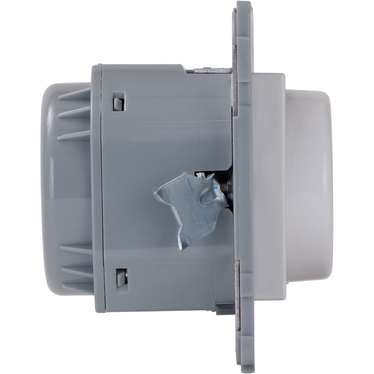 Variateur rotatif encastré Kalya - Blanc et Argent - Zenitech