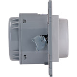 Variateur rotatif encastré Kalya - Blanc et Argent - Zenitech