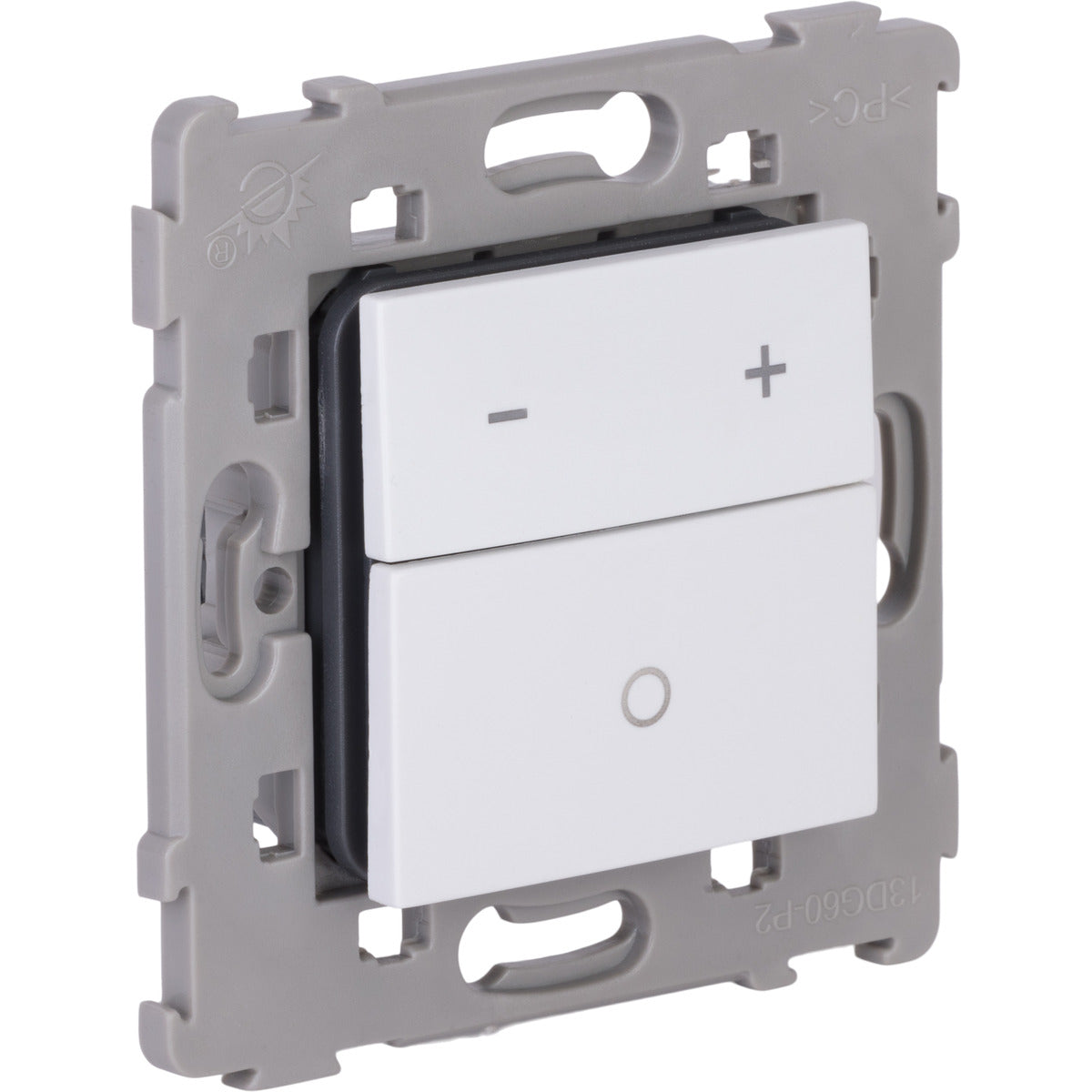 Variateur à touche encastré Kalya - Blanc et Argent - Zenitech