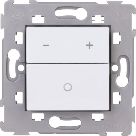 Variateur à touche encastré Kalya - Blanc et Argent - Zenitech