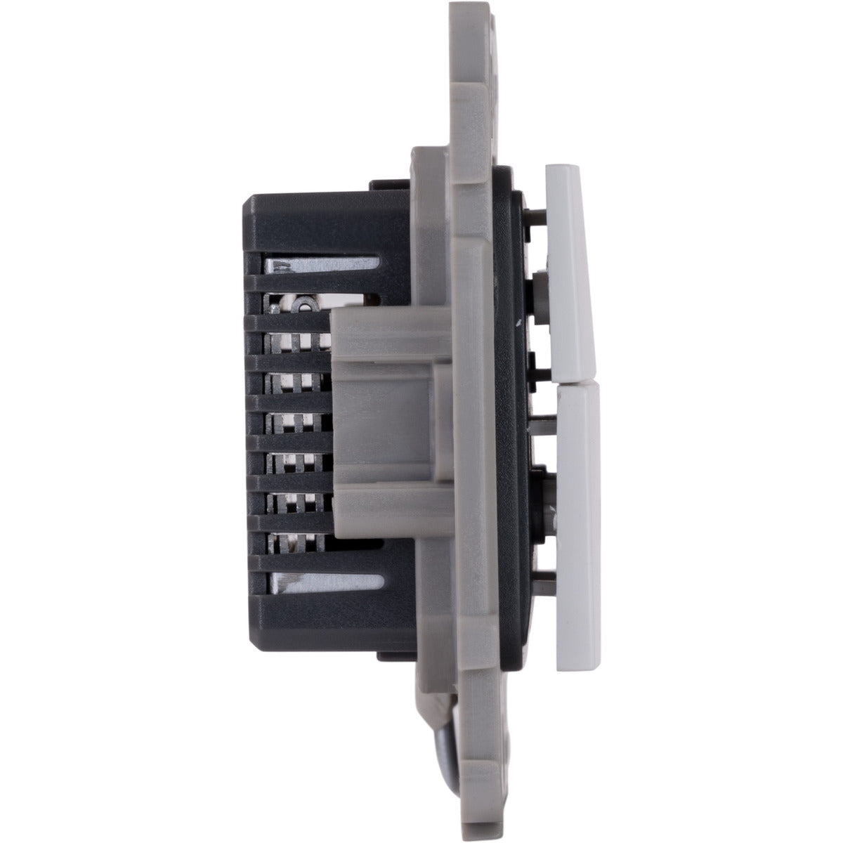 Variateur à touche encastré Kalya - Blanc et Argent - Zenitech