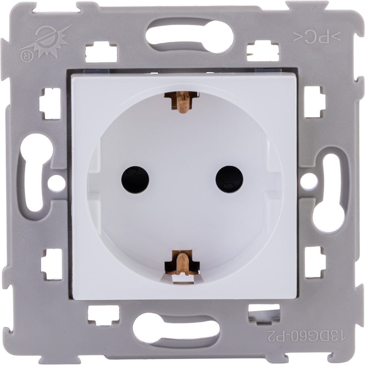 Prise Schuko encastrée - Blanc - Kalya - Zenitech