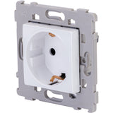 Prise Schuko encastrée - Blanc - Kalya - Zenitech