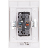 Double prise Verticale + plaque de finition Kalya - Blanc - Zenitech