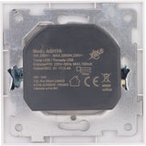 Prise Schuko + USB A encastrés + plaque de finition Kalya - Blanc - Zenitech