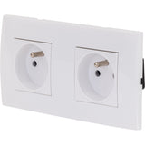 Double prise  + plaque de finition Kalya - Zenitech