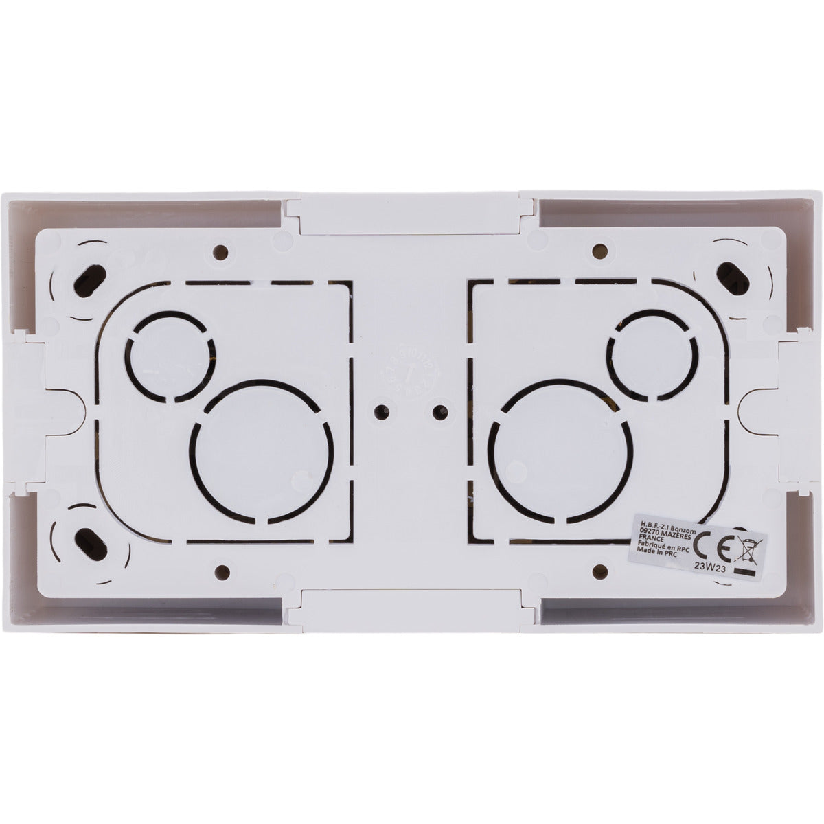 Double ou triple prise Schuko saillie + plaque Kalya - Zenitech