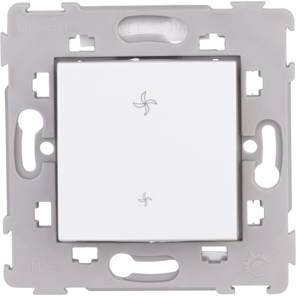 Commande VMC encastrée Blanc - Kalya - Zenitech