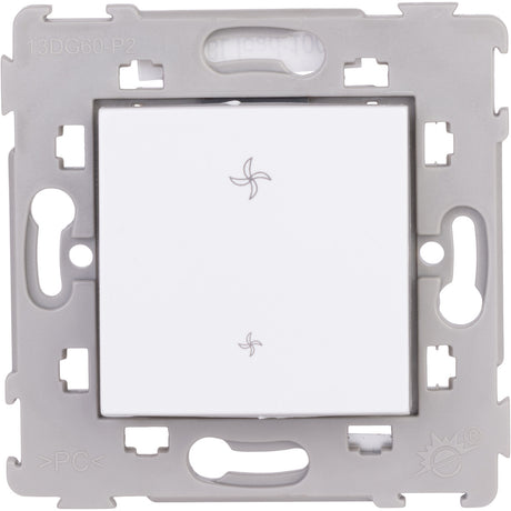 Commande VMC encastrée Blanc - Kalya - Zenitech