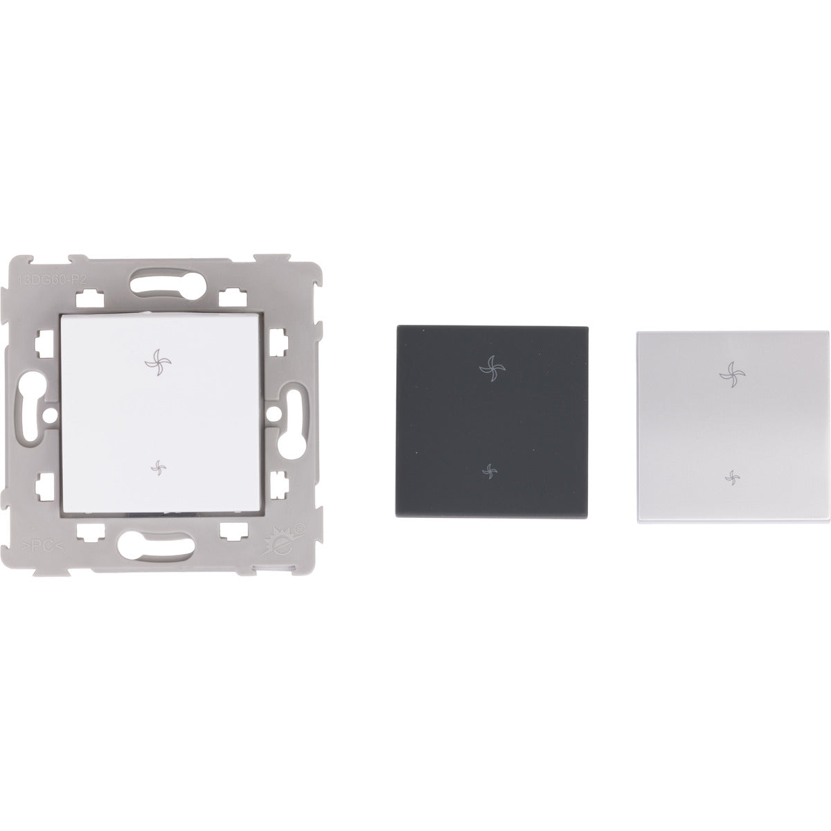 Commande VMC encastrée Blanc - Kalya - Zenitech