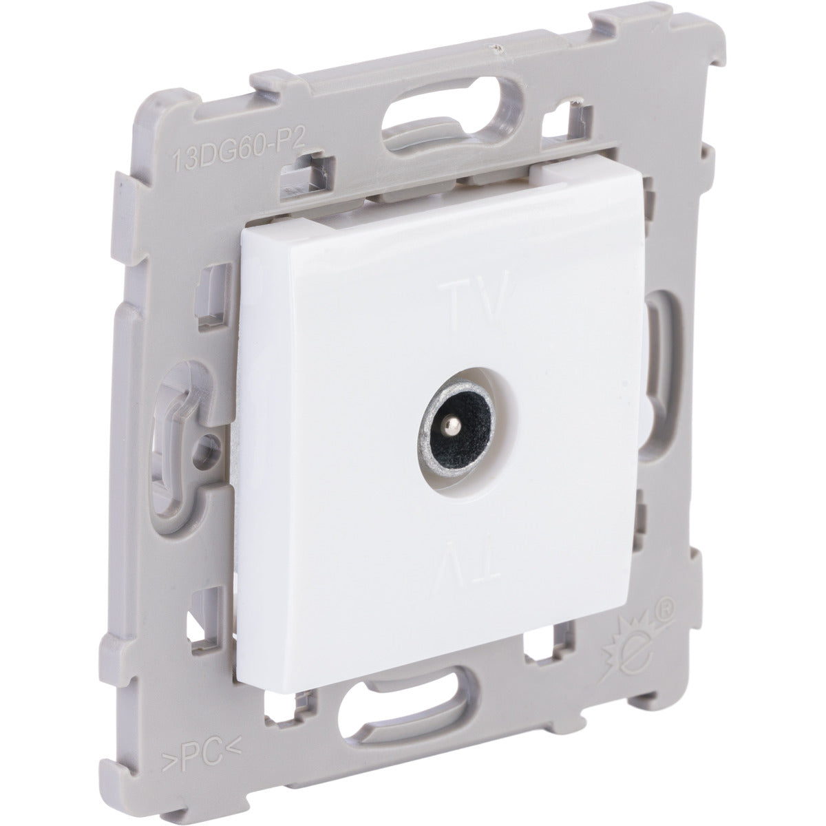 Prise TV mâle encastré Ø9,52mm Kalya - Zenitech