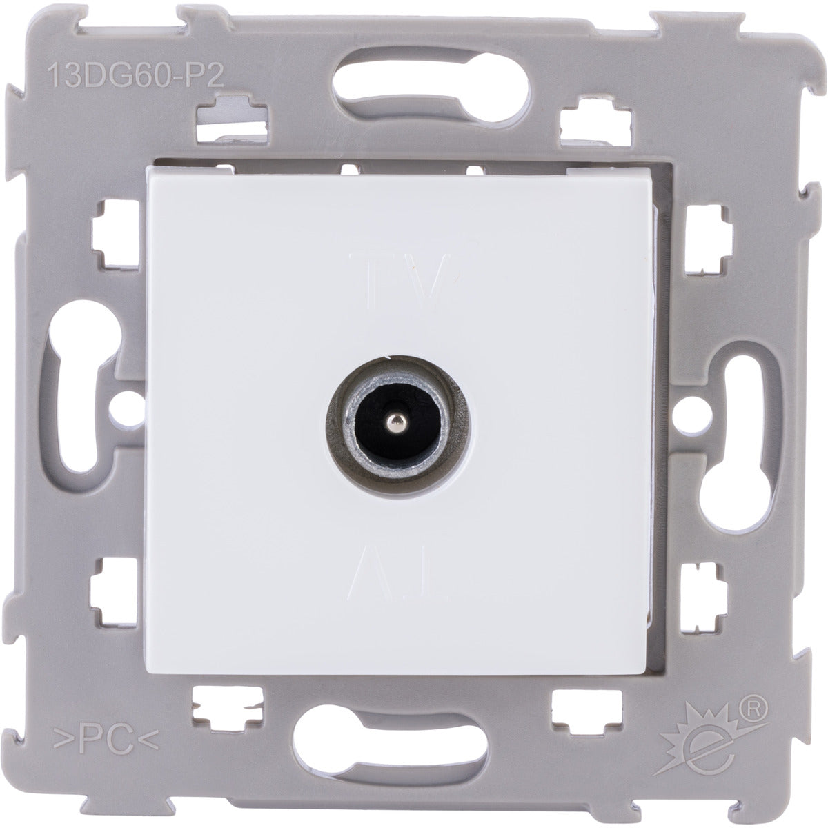 Prise TV mâle encastré Ø9,52mm Kalya - Zenitech