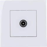Prise TV mâle encastrée + plaque de finition Kalya - Blanc - Zenitech