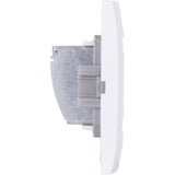 Prise TV mâle encastrée + plaque de finition Kalya - Blanc - Zenitech