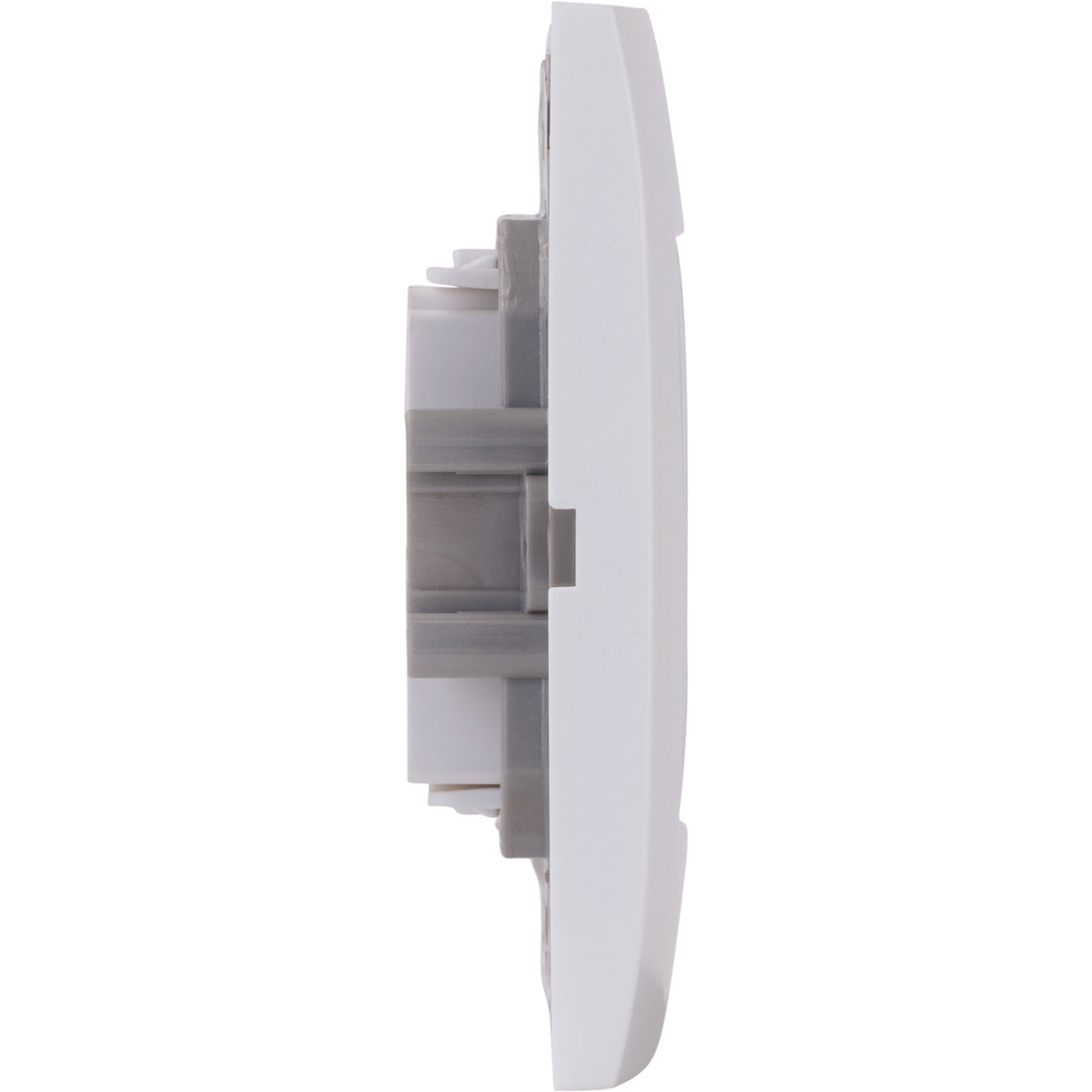 Prise téléphone encastrée + plaque de finition Kalya - Blanc - Zenitech