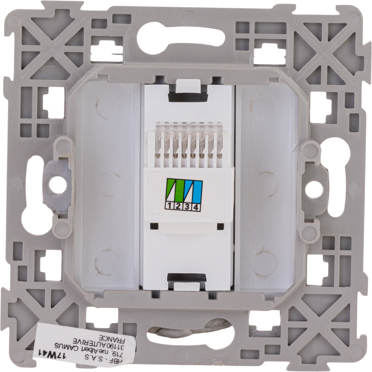 Prise RJ11 encastrée Kalya - Zenitech
