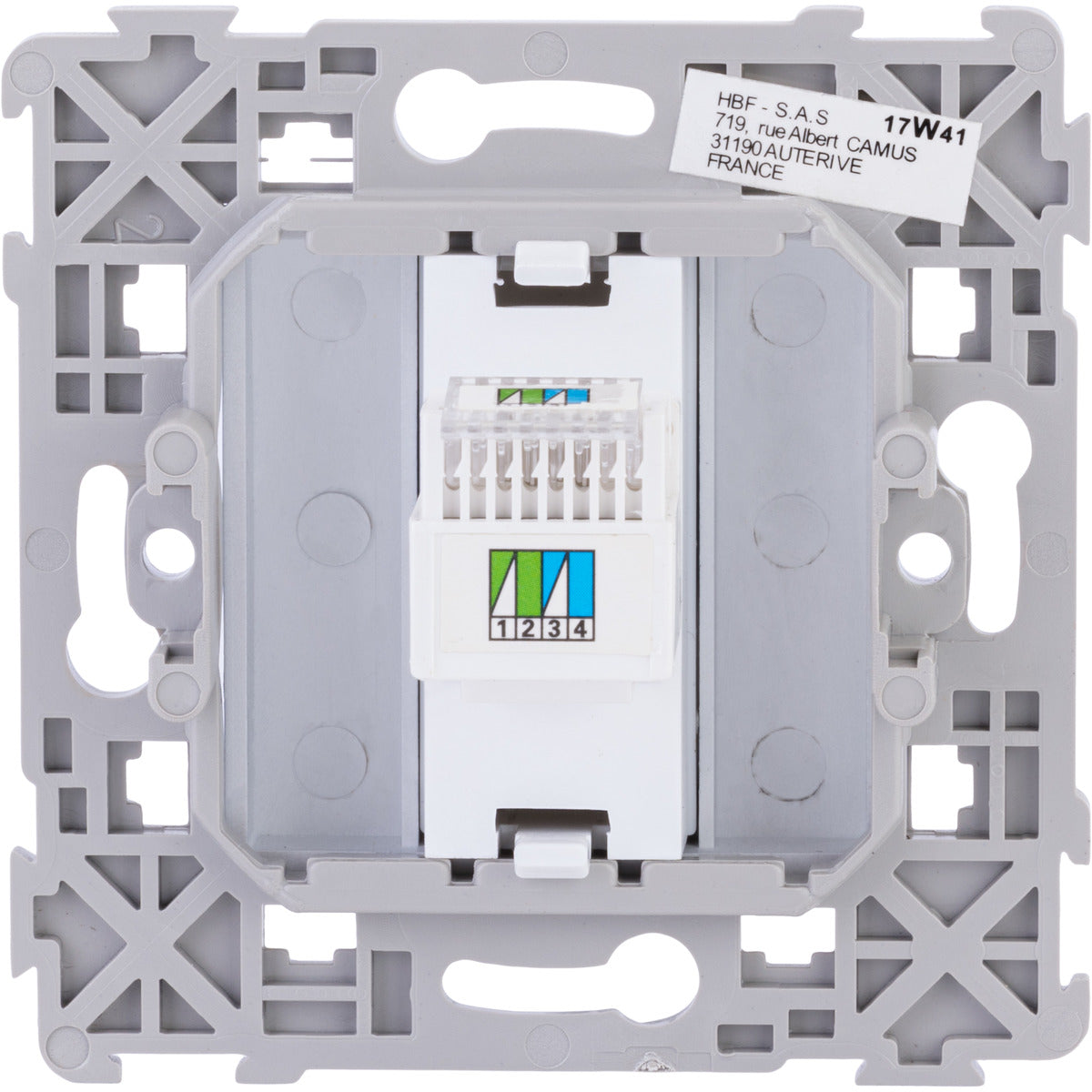 Prise RJ11 encastrée Kalya - Zenitech