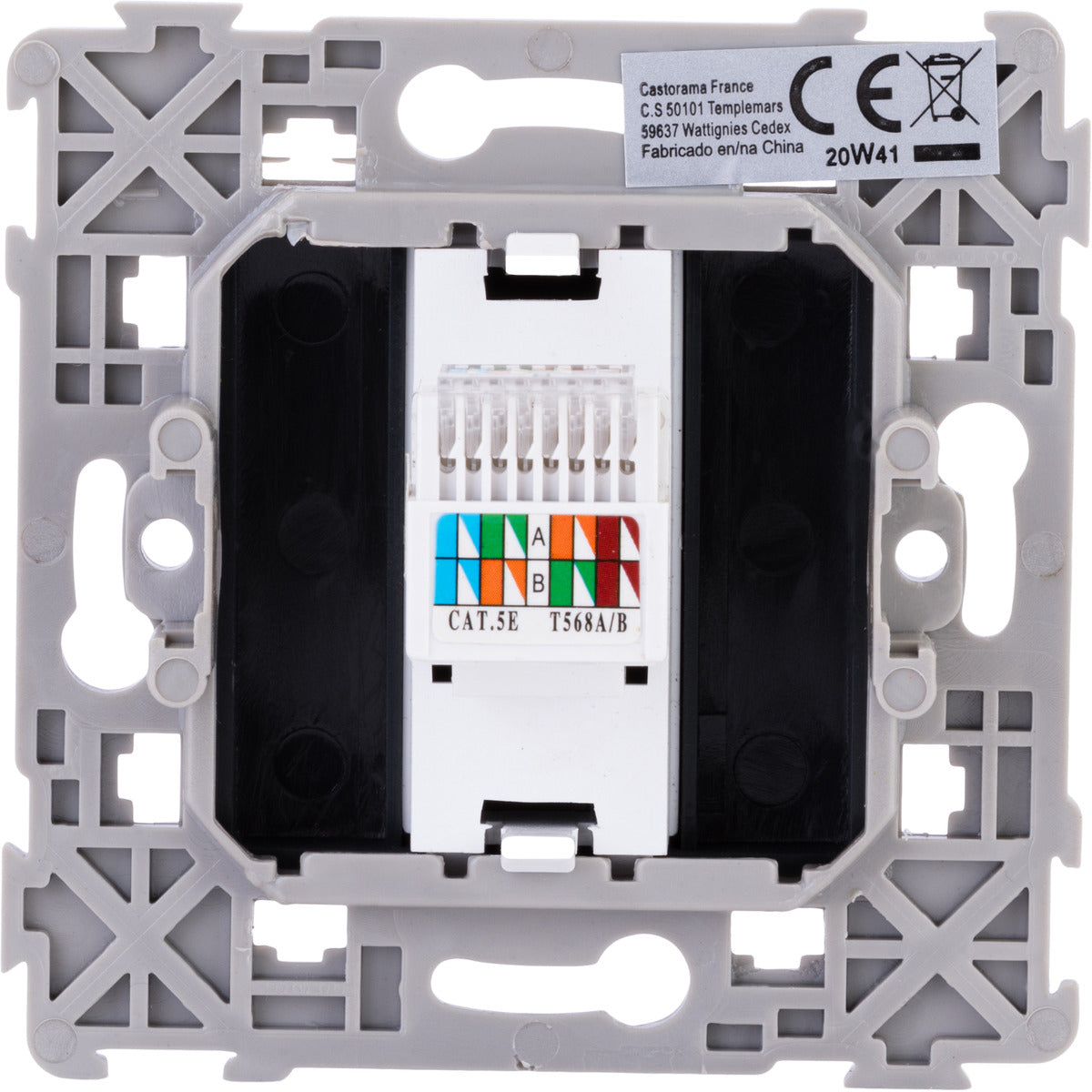 Prise RJ45 encastrée Kalya - Zenitech