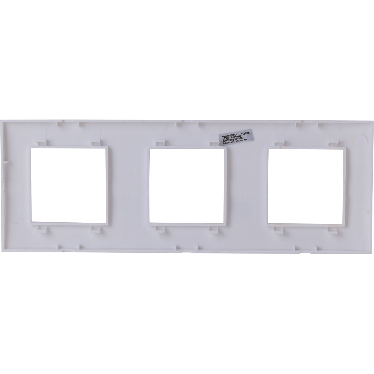 Plaque de finition triple Kalya - Zenitech