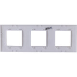 Plaque de finition triple Kalya - Zenitech